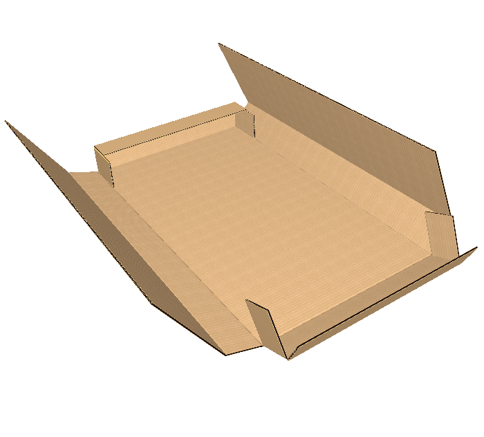 Для габаритных и тяжелых предметов, фиксация скотчем или стрепп лентой. Поставляется в плоском виде