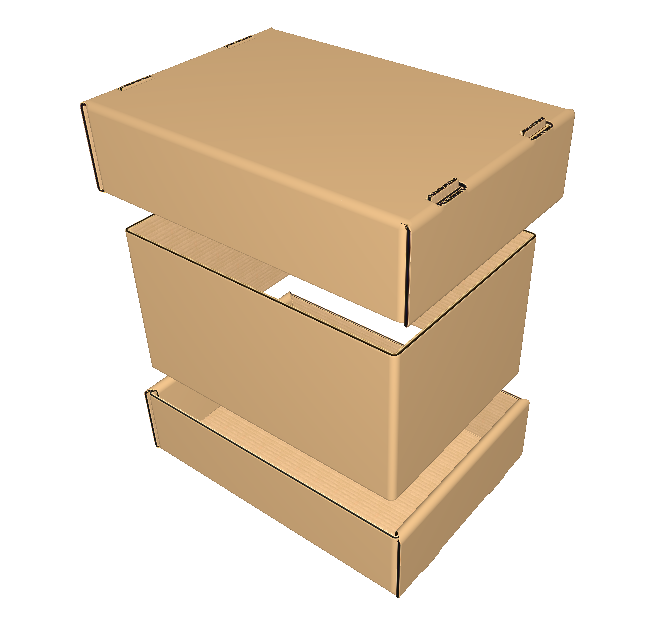 Для габаритных и тяжелых предметов, фиксация скотчем или стрепп лентой. Поставляется в плоском виде