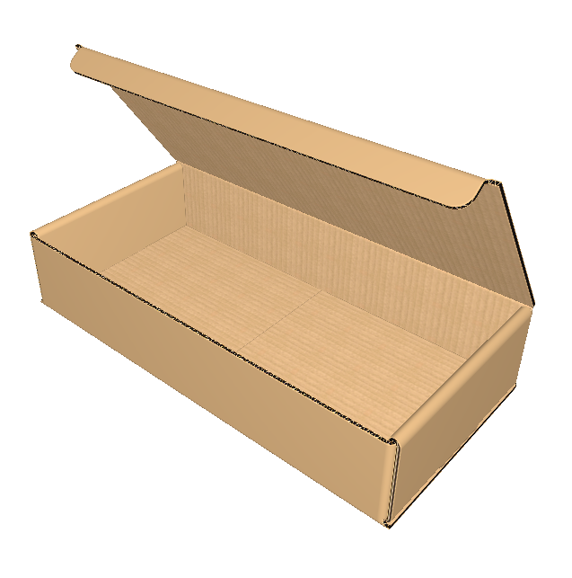 Для габаритных и тяжелых предметов, фиксация скотчем или стрепп лентой. Поставляется в плоском виде